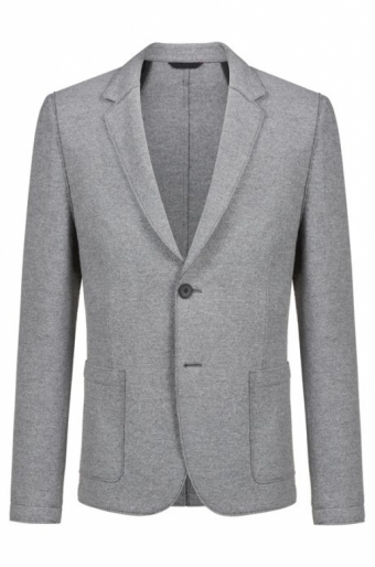 Blazer met onafgewerkte randen