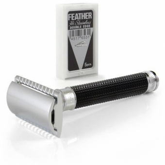 3D Diamond Double Edge Safety Razor Zwart